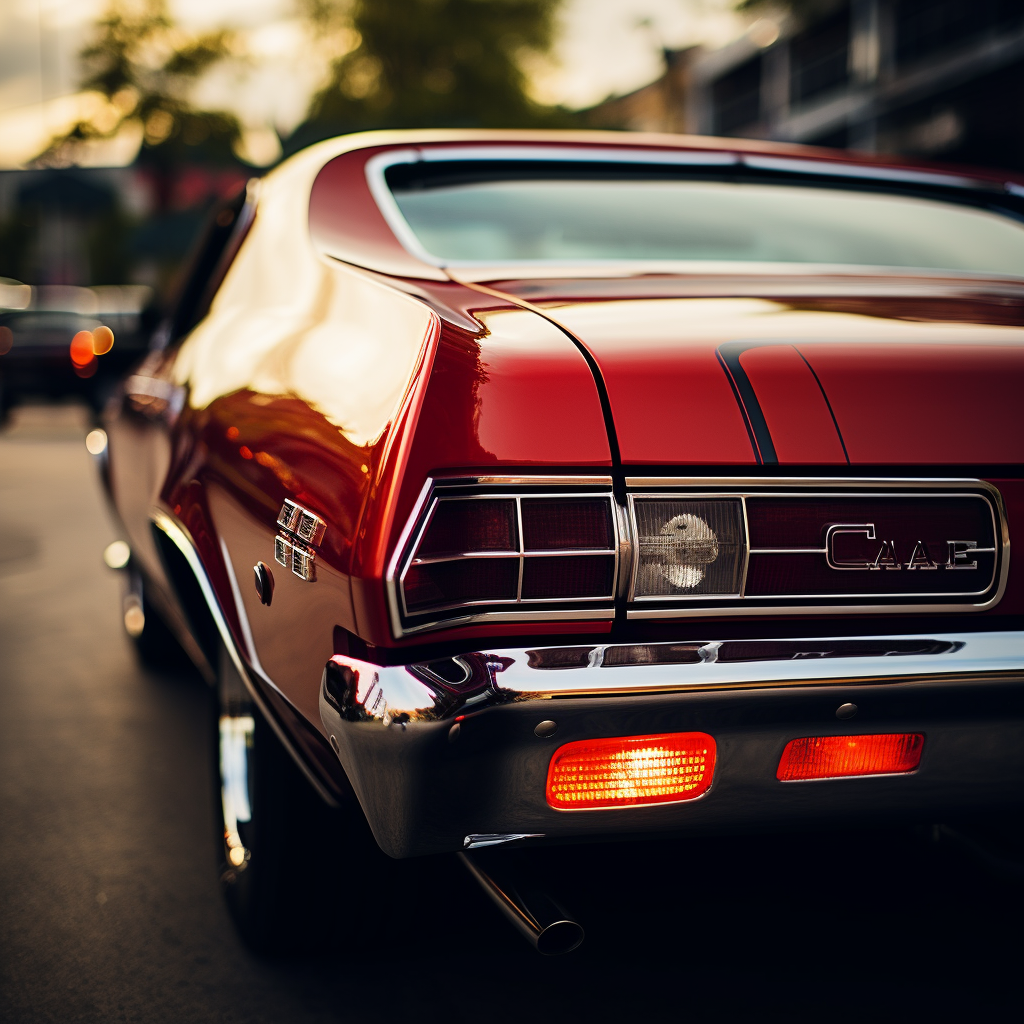 Chevy Chevelle race car taillights