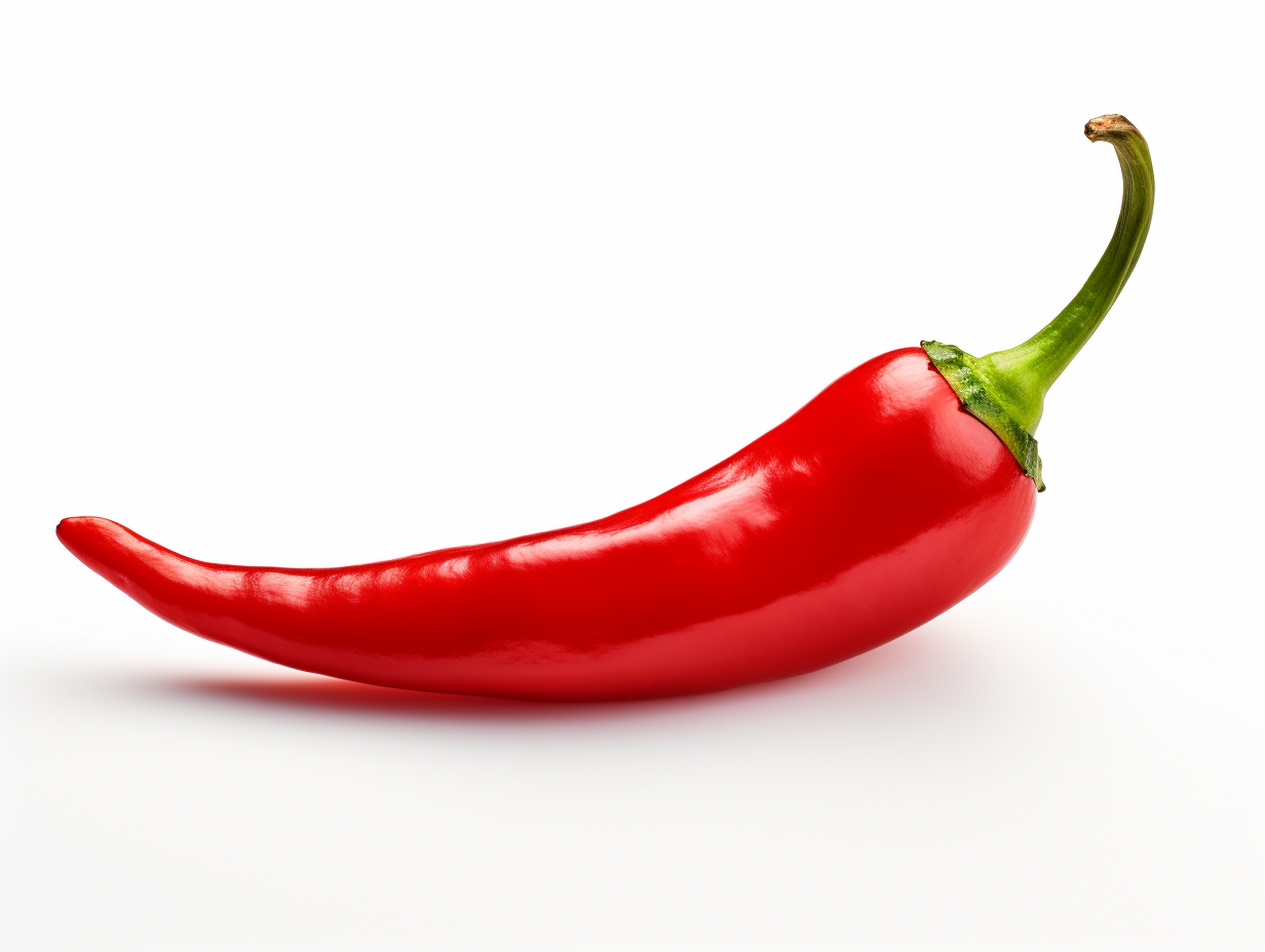 A realistic image of a chilli pepper