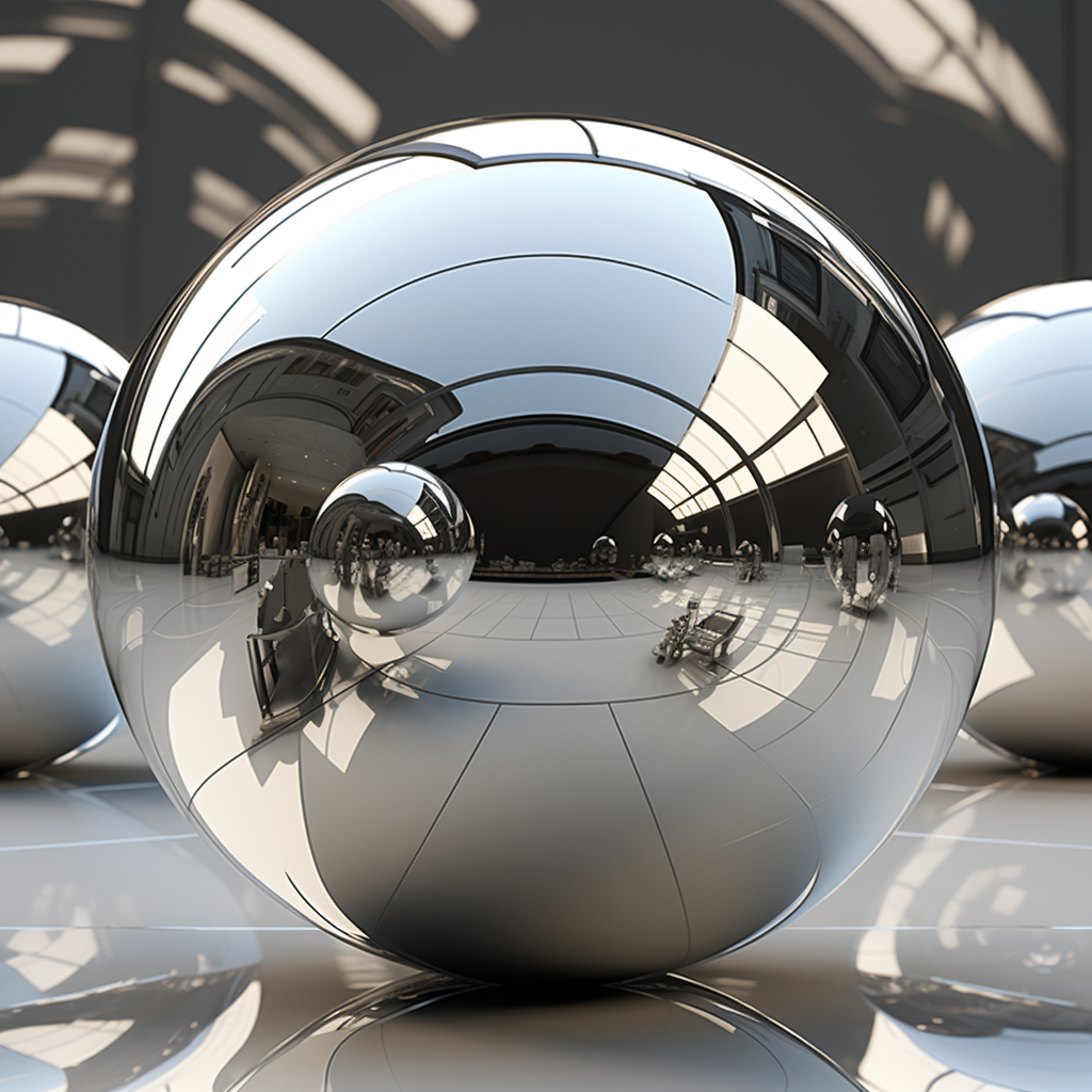 Chrome Sphere Reflections