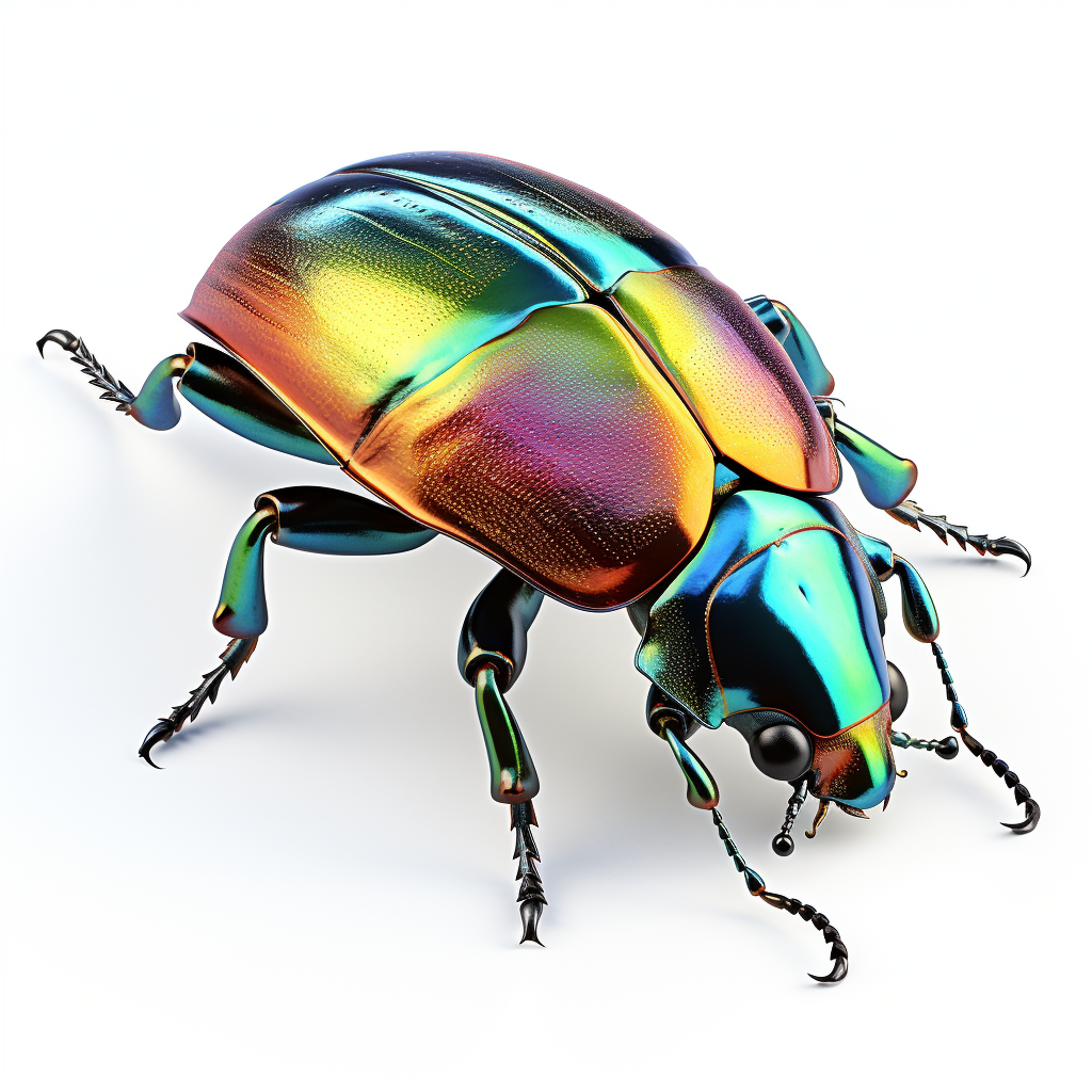 3D image of Chrysolina Polita beetle