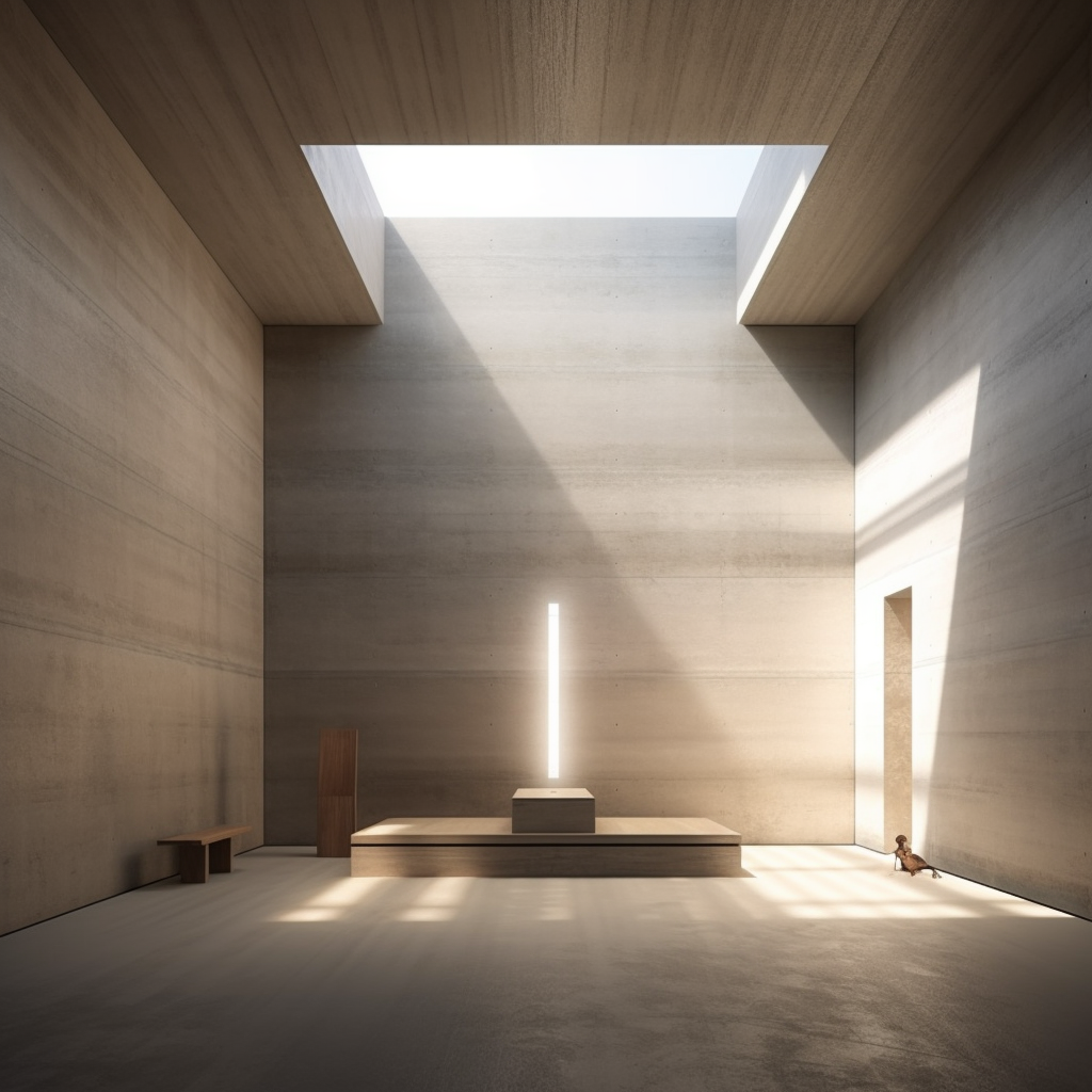 Interior view of Tadao Ando's Church of Light  ?️