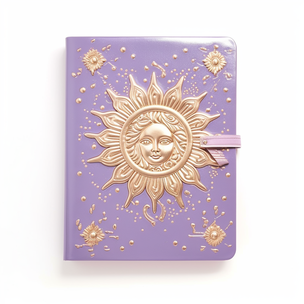 Claire's Cute Notebook with Embossed Sugarplum Illustrations