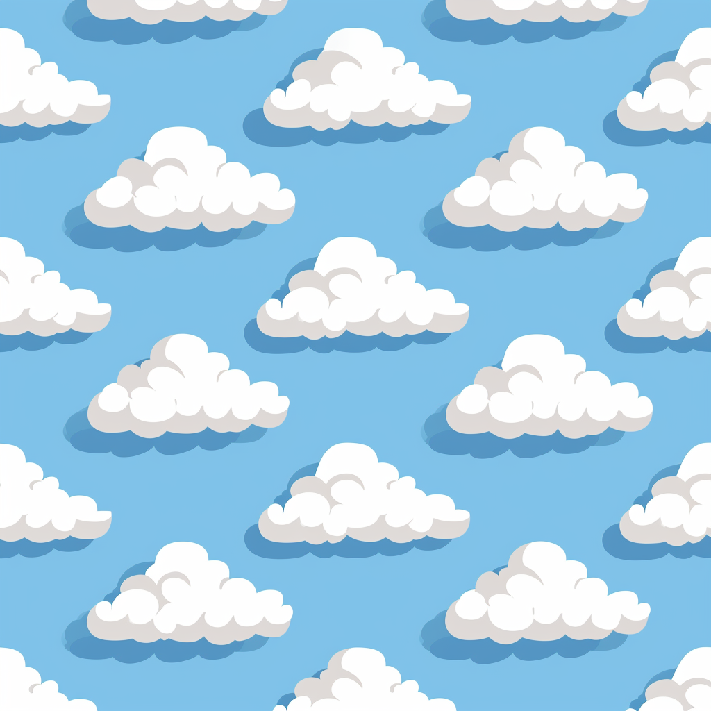 Cloud icon pattern version 6