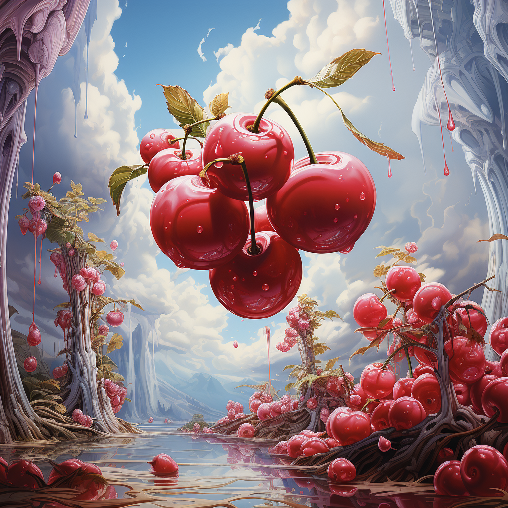 Stunning Clouds and Cherries Image