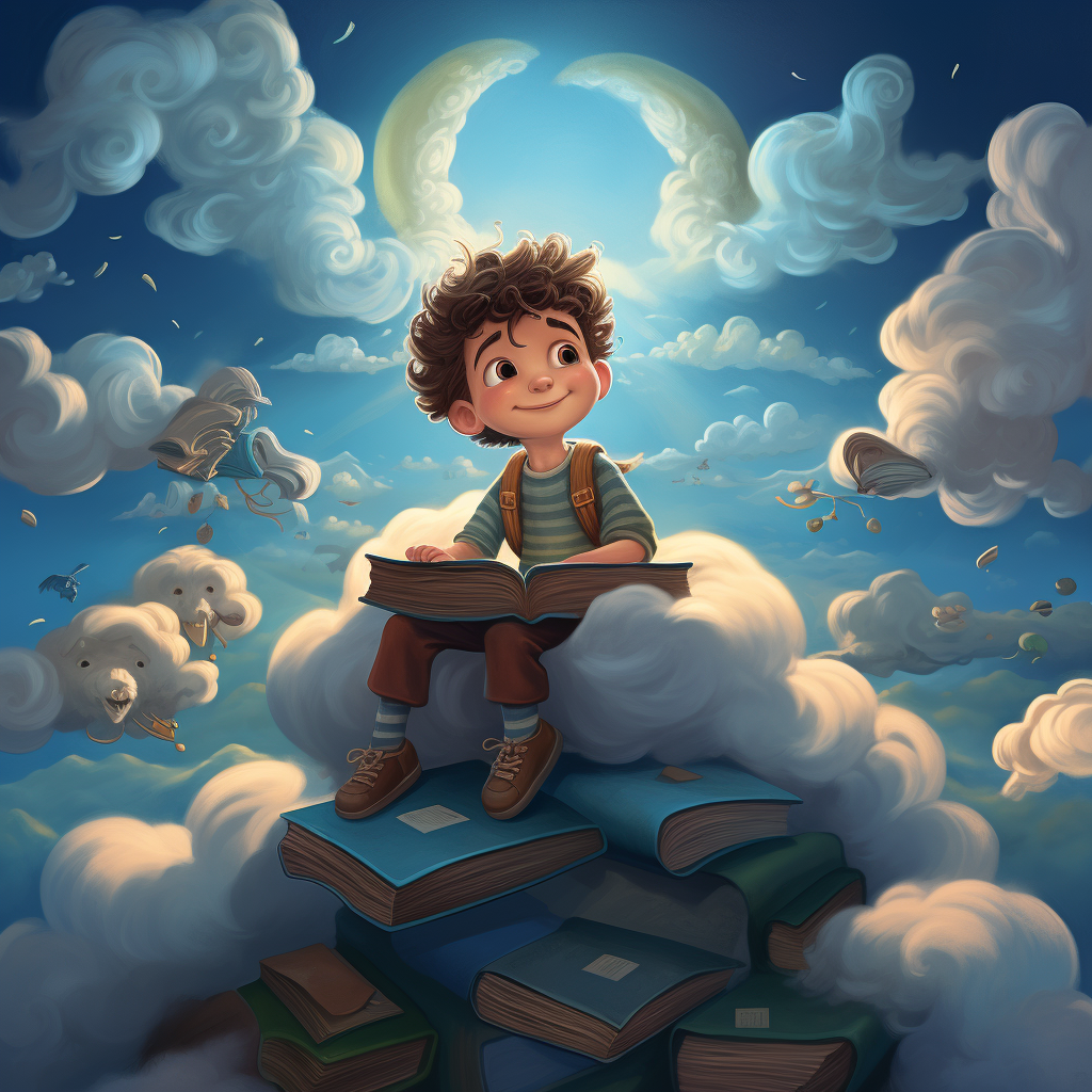 Illustration of clouds for children's book