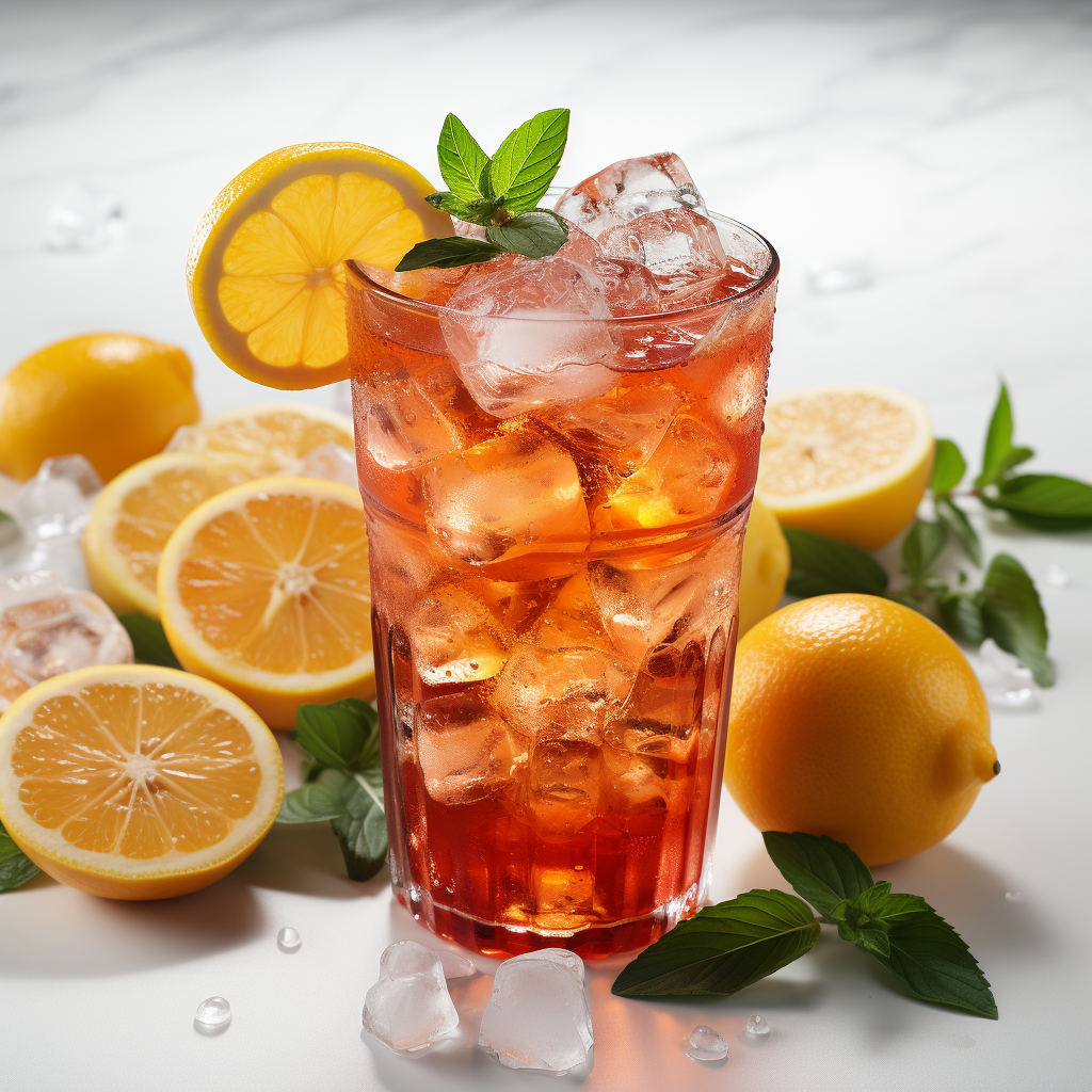 Refreshing Aperol Spritz Cocktail on White Background