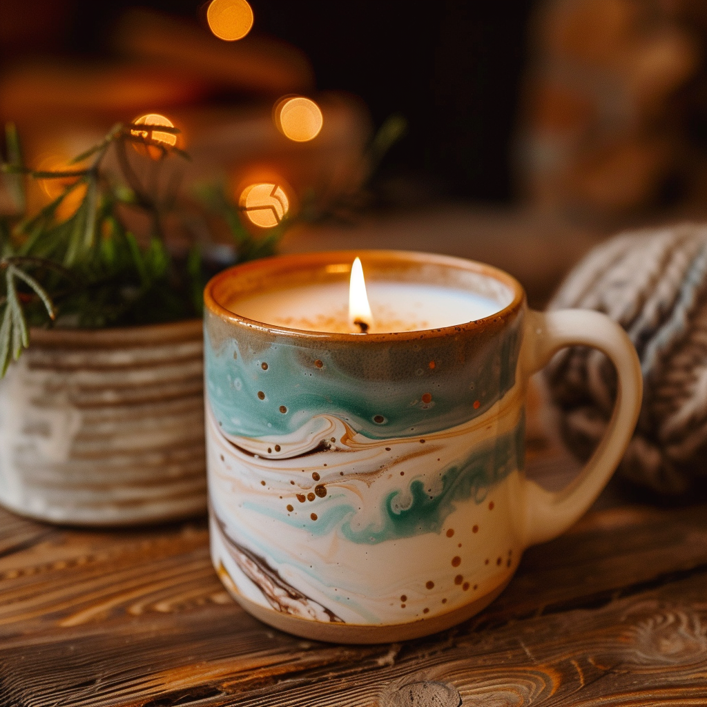 Coffee mug candle image