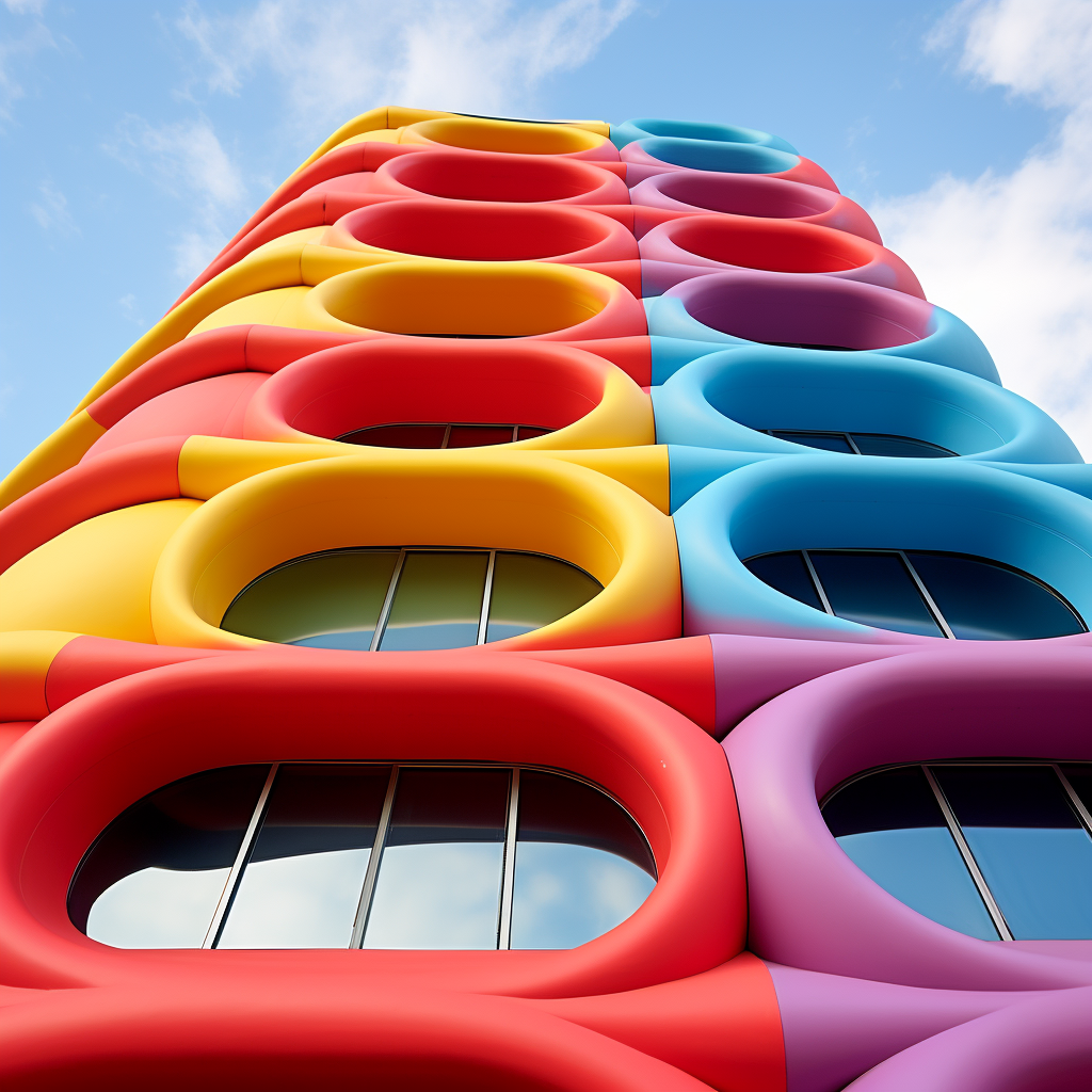 Colorful Lips Building Design