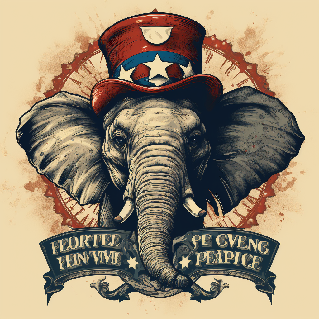 Republican elephant preserving our values