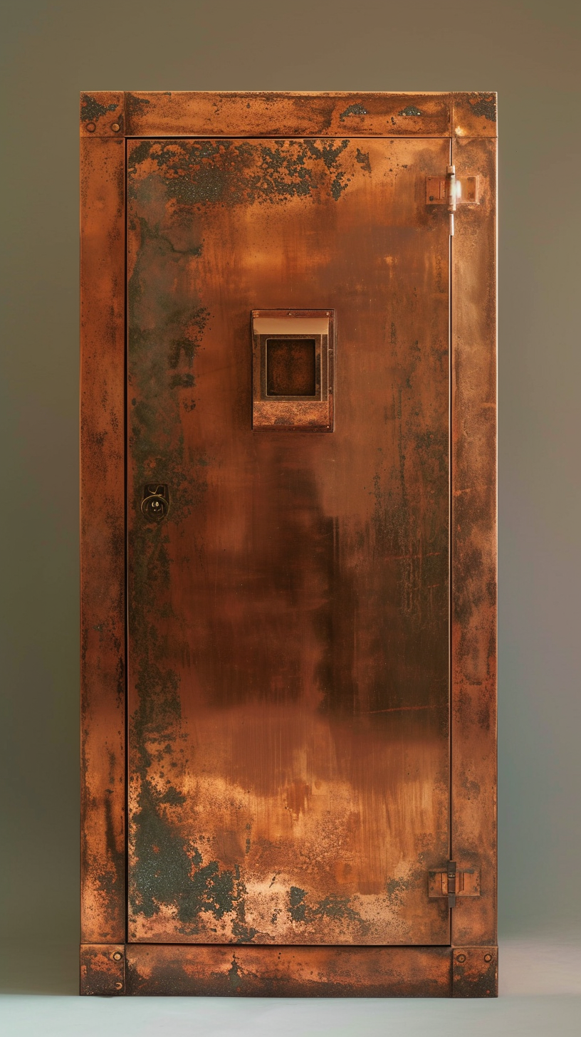 Copper high-tech safe photo