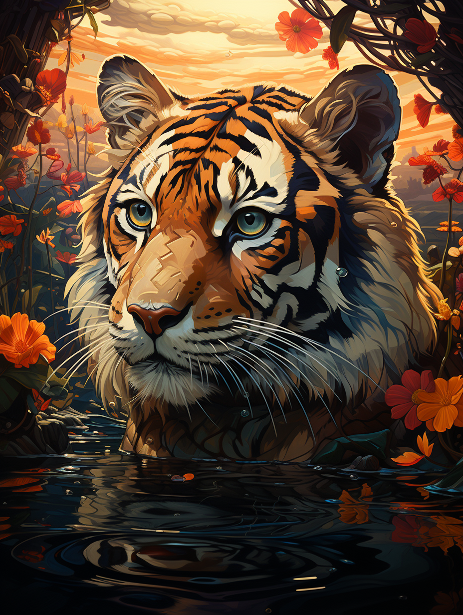 Mesmerizing Artwork with Bright Colors