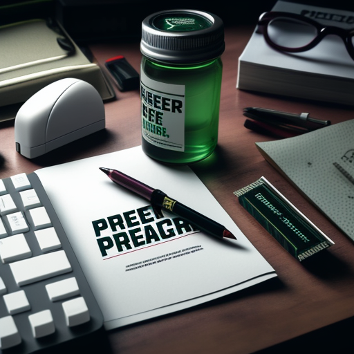 Image of stationary items with brand name Prepper neatly placed on a white study table