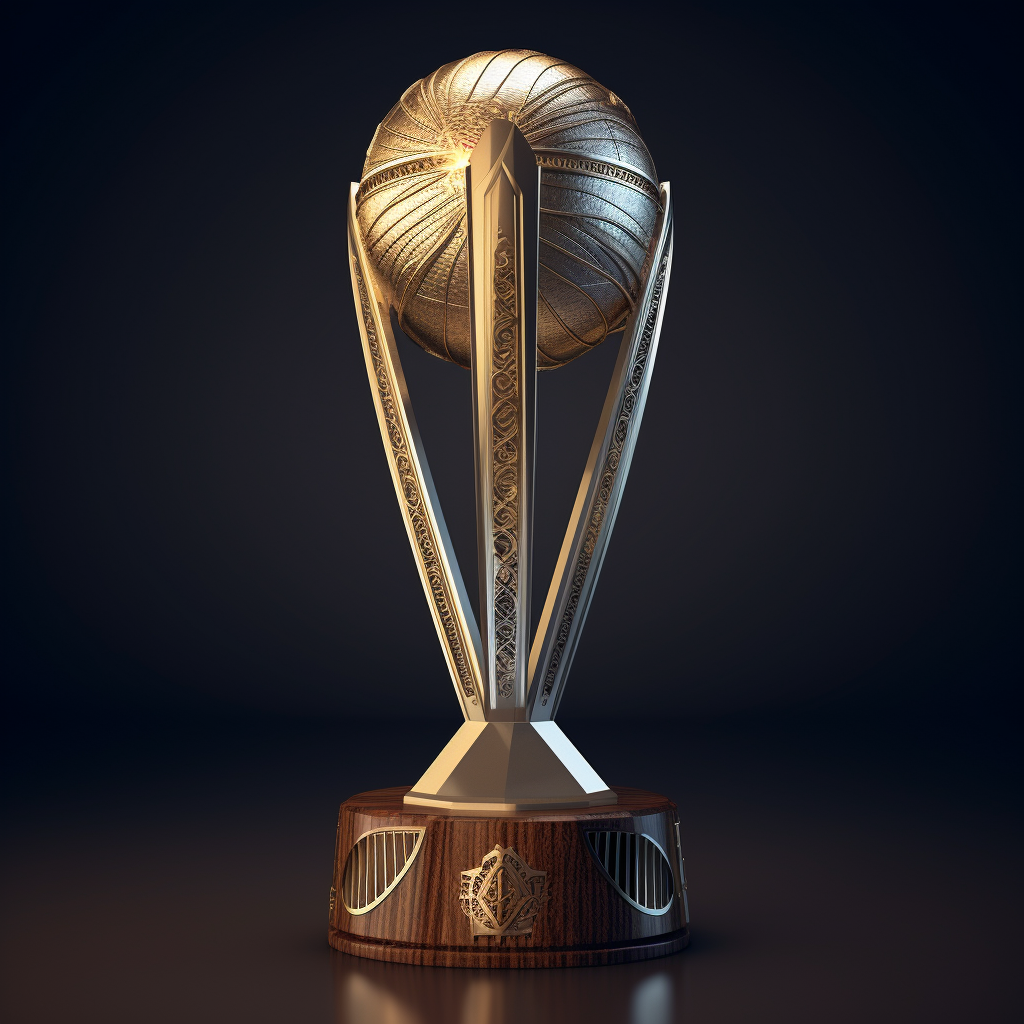 Stunning Cricket World Cup 2023 Trophy design