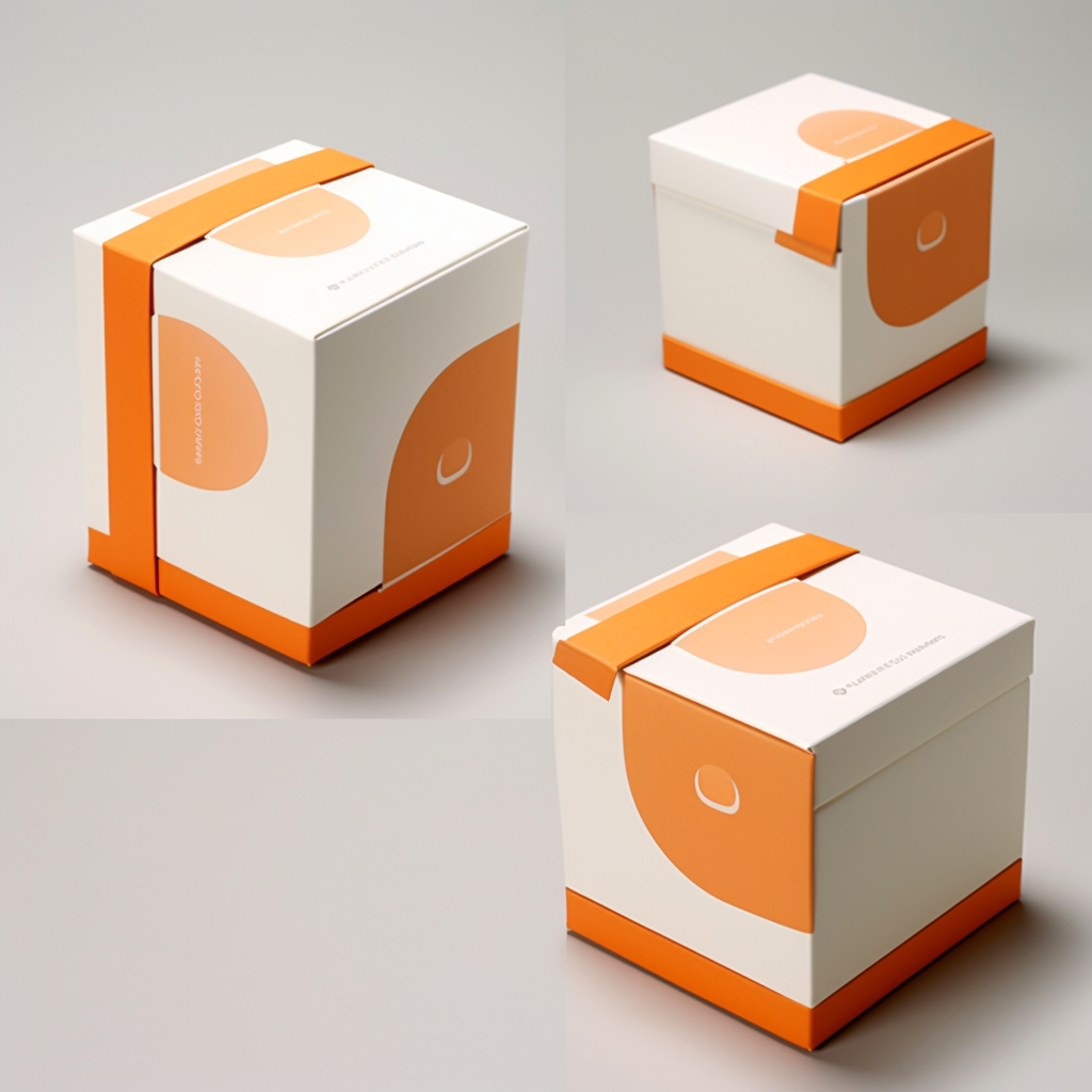 Cube gift box packaging design