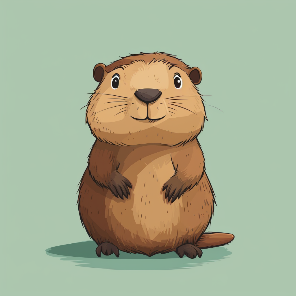 Cute Cartoonish Groundhog Design