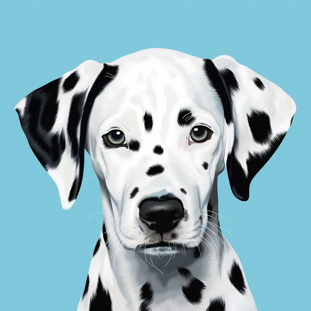 Cute Dalmatian Dog Illustration