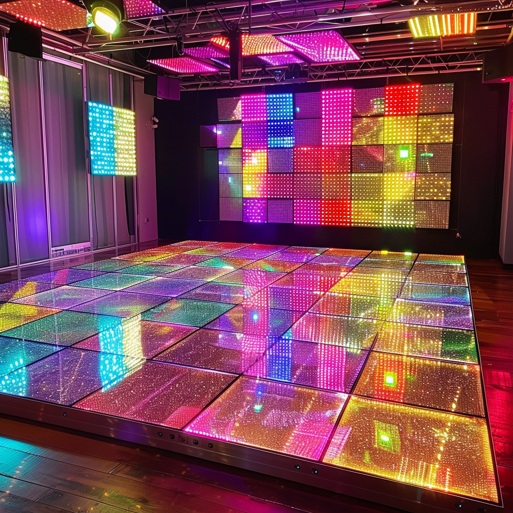 High-energy studio 24 dance floor