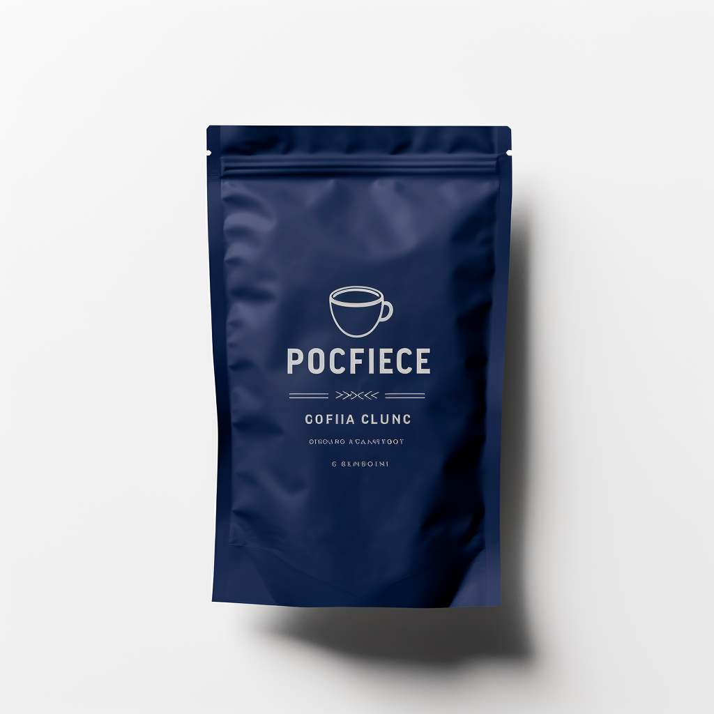 Coffee bag mockups on white background