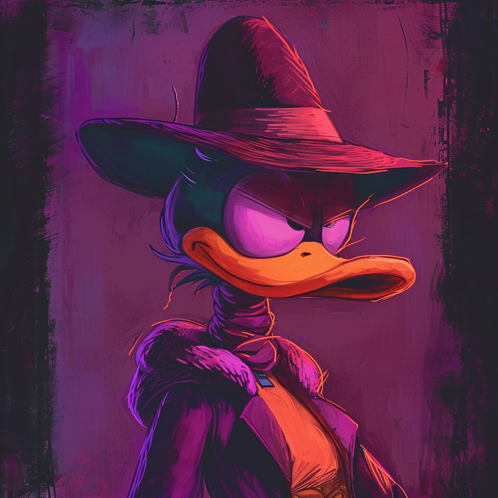 Darkwing Duck in Lofi Girl Style