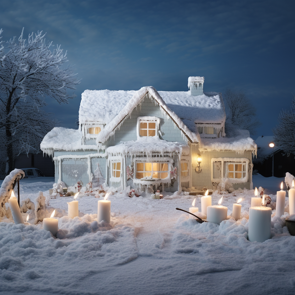 Candles and Frosting on Danish House