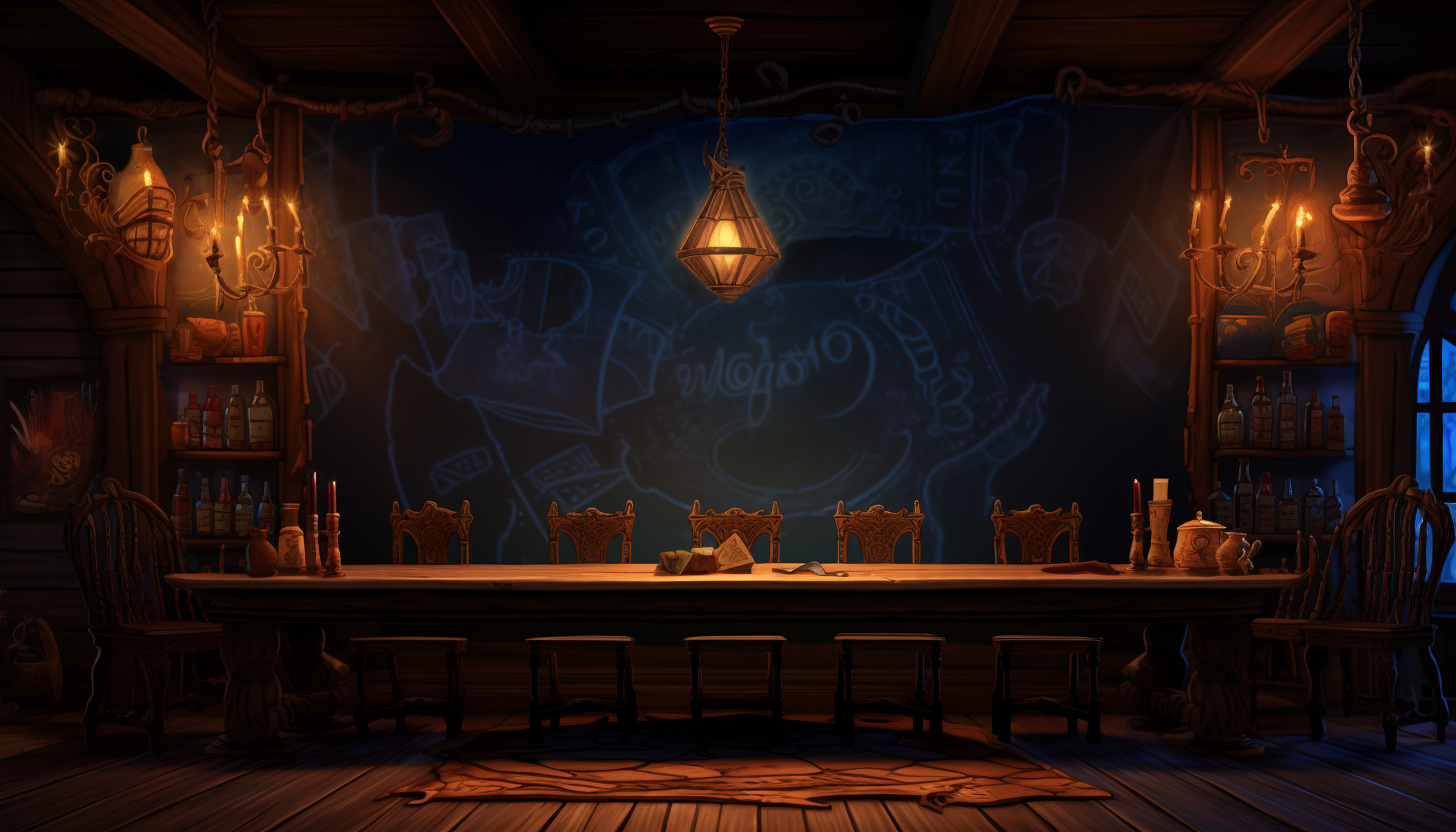 Detailed background storyboard bar in studyplace style