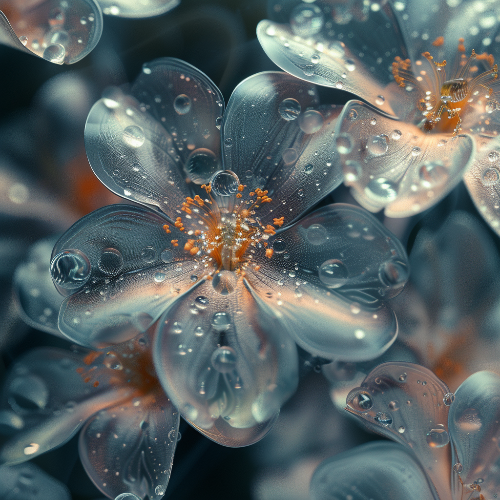 Stunning Diamond Fluid Background with Beautiful Flower Patterns