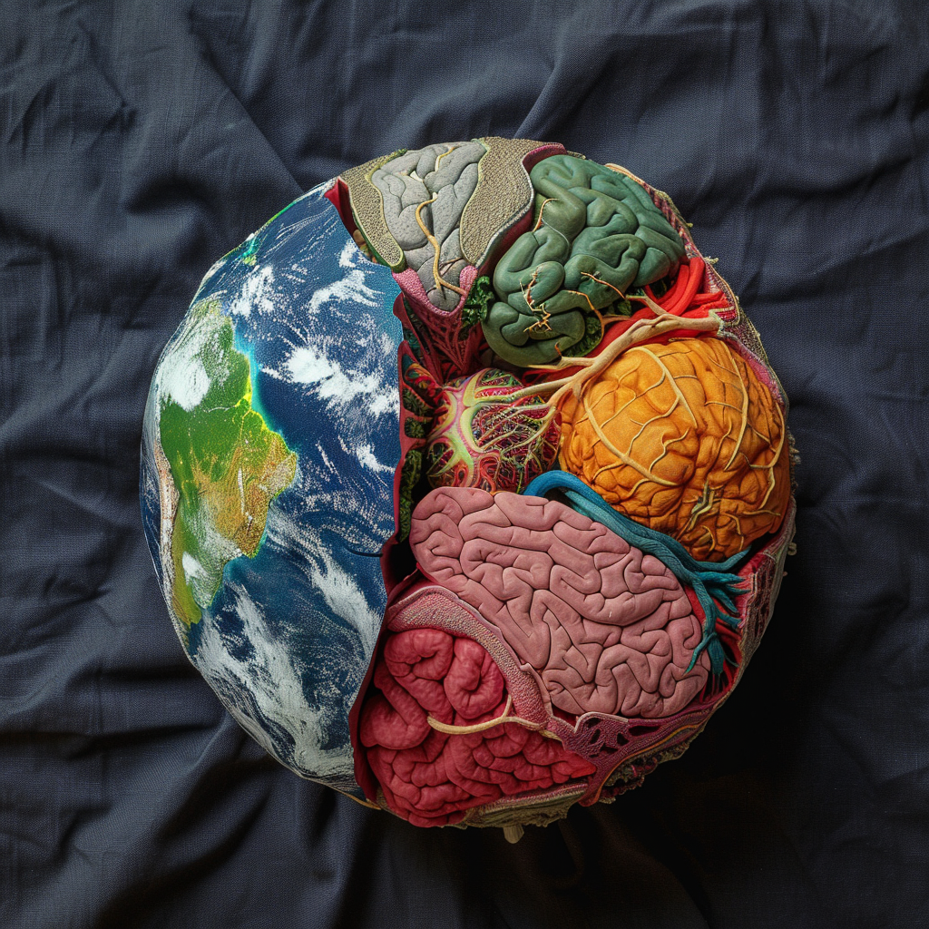 dissected earth anatomy photo