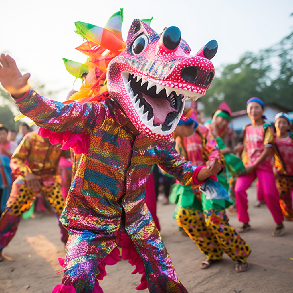 Joyous Dragon Fruit Carnival Celebration