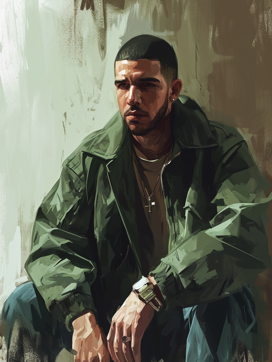 Artwork of Drake in Jeff Dekal and David Palumbo style