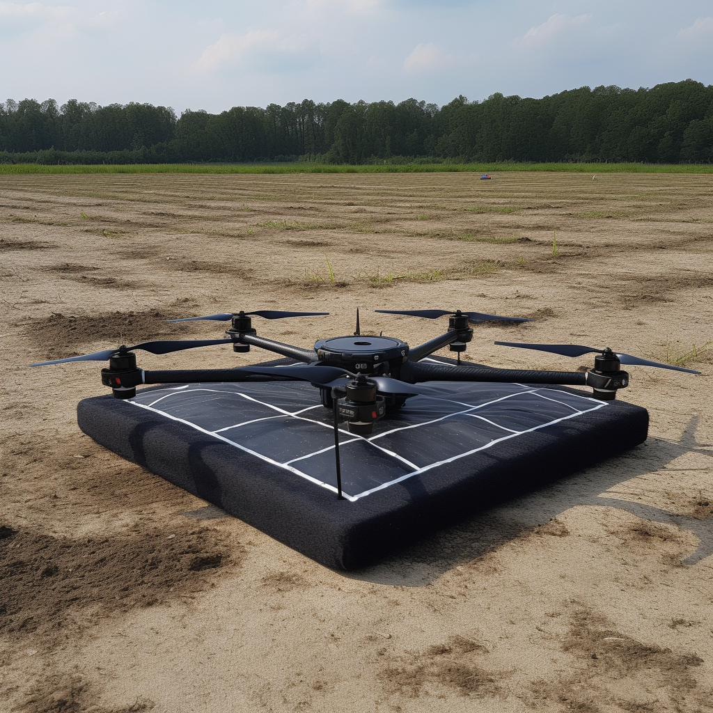 Drone landing pad for safe takeoffs and landings