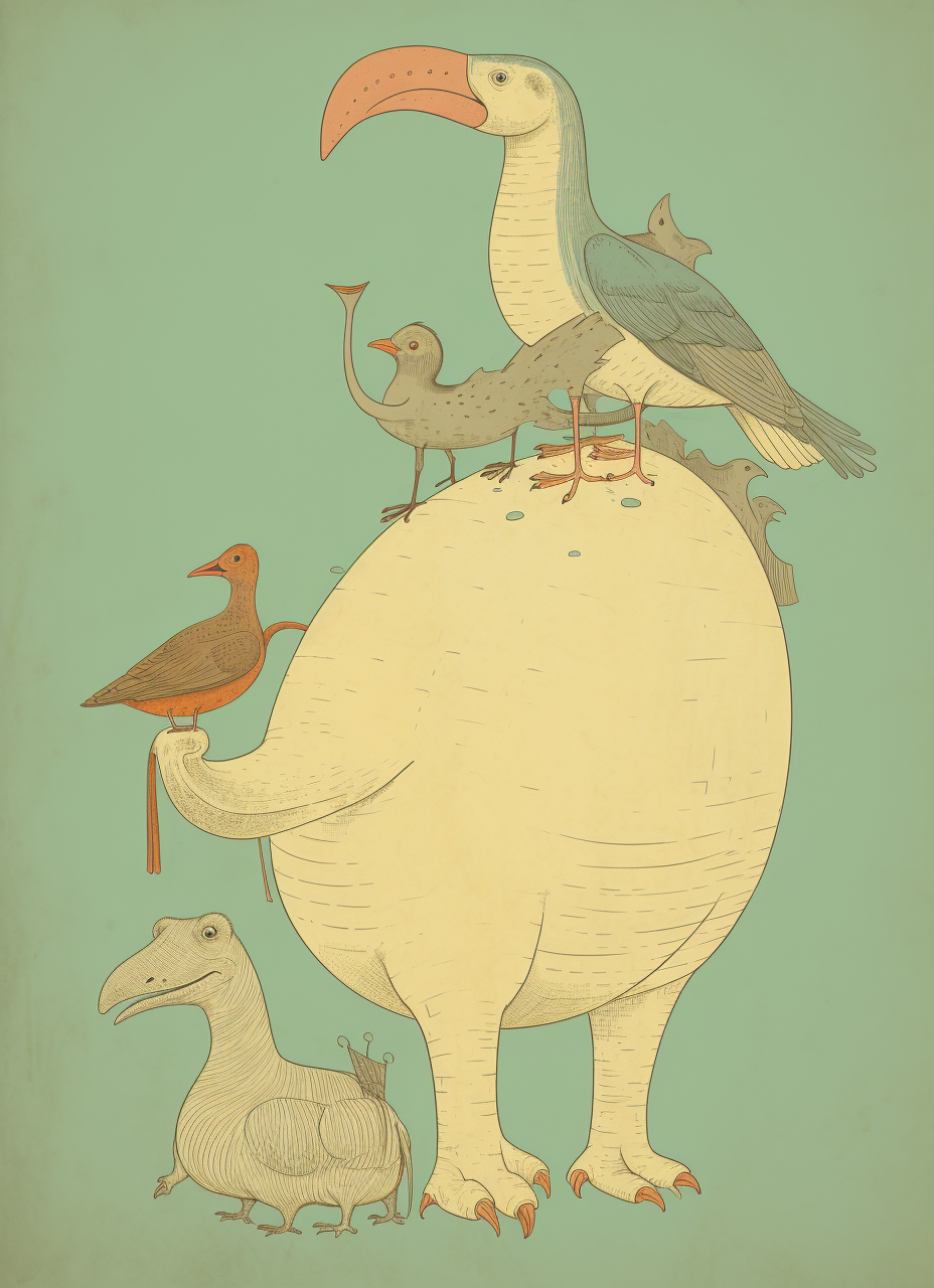 Duck Pig Walrus Whale Dinosaur Concept Art