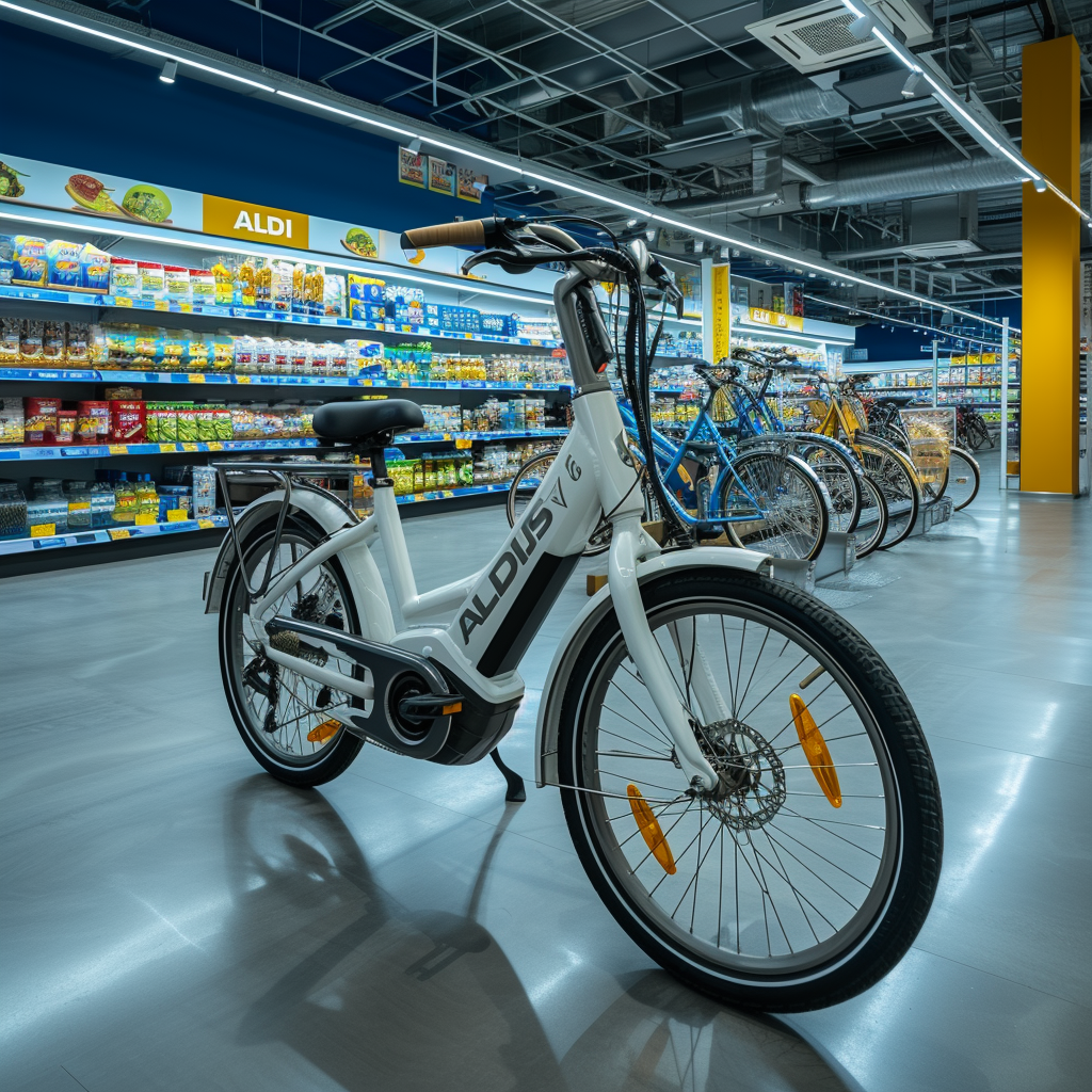 E-Bike Inside ALDI Store