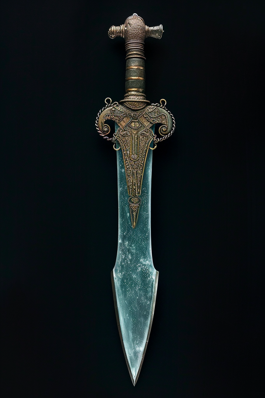 Egyptian Khopesh with Black Glass Blade