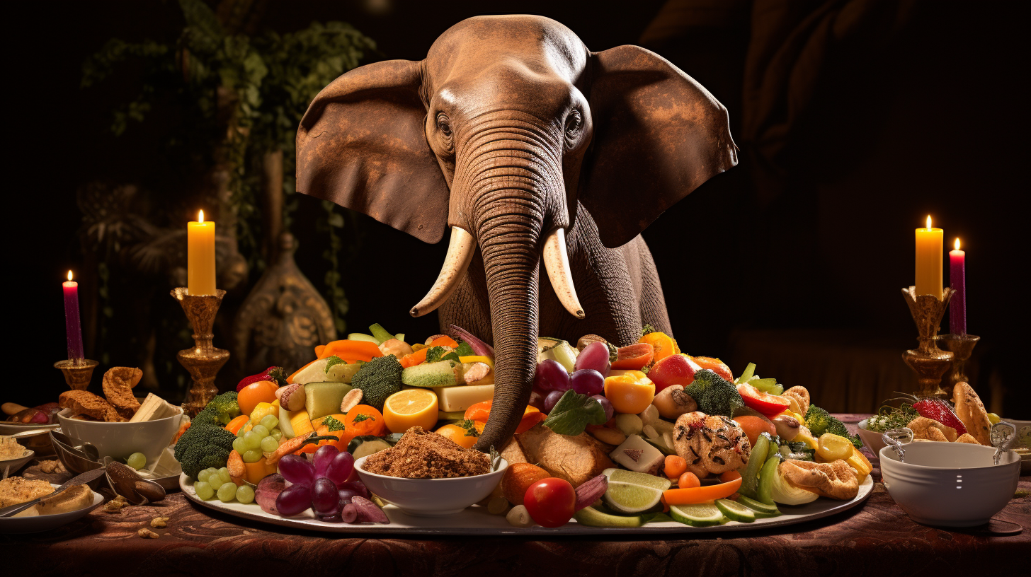 Savory Elephant Dish Ready to Savor