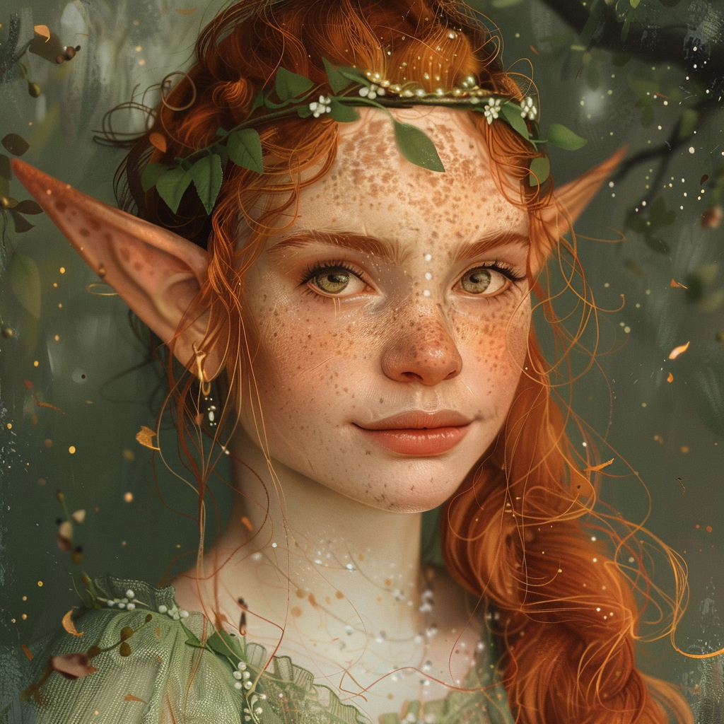 Elf Female Archfey Smiling Dress