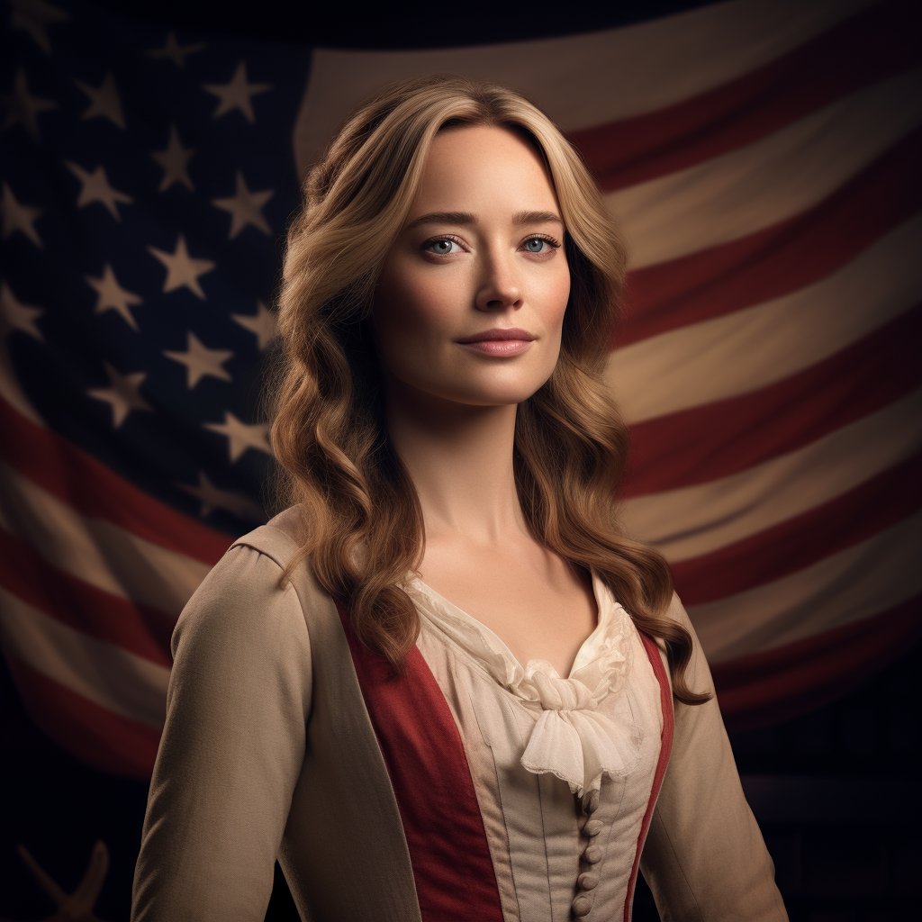 Emily Blunt as Abagail Adams in 1776