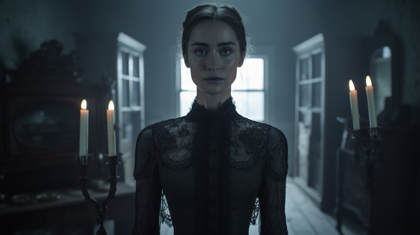 Emily Blunt as pale elf wizard scholar