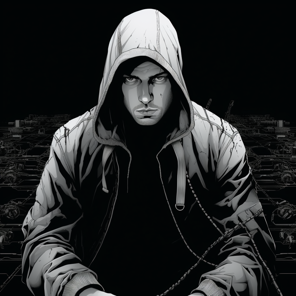 Eminem in Black and White