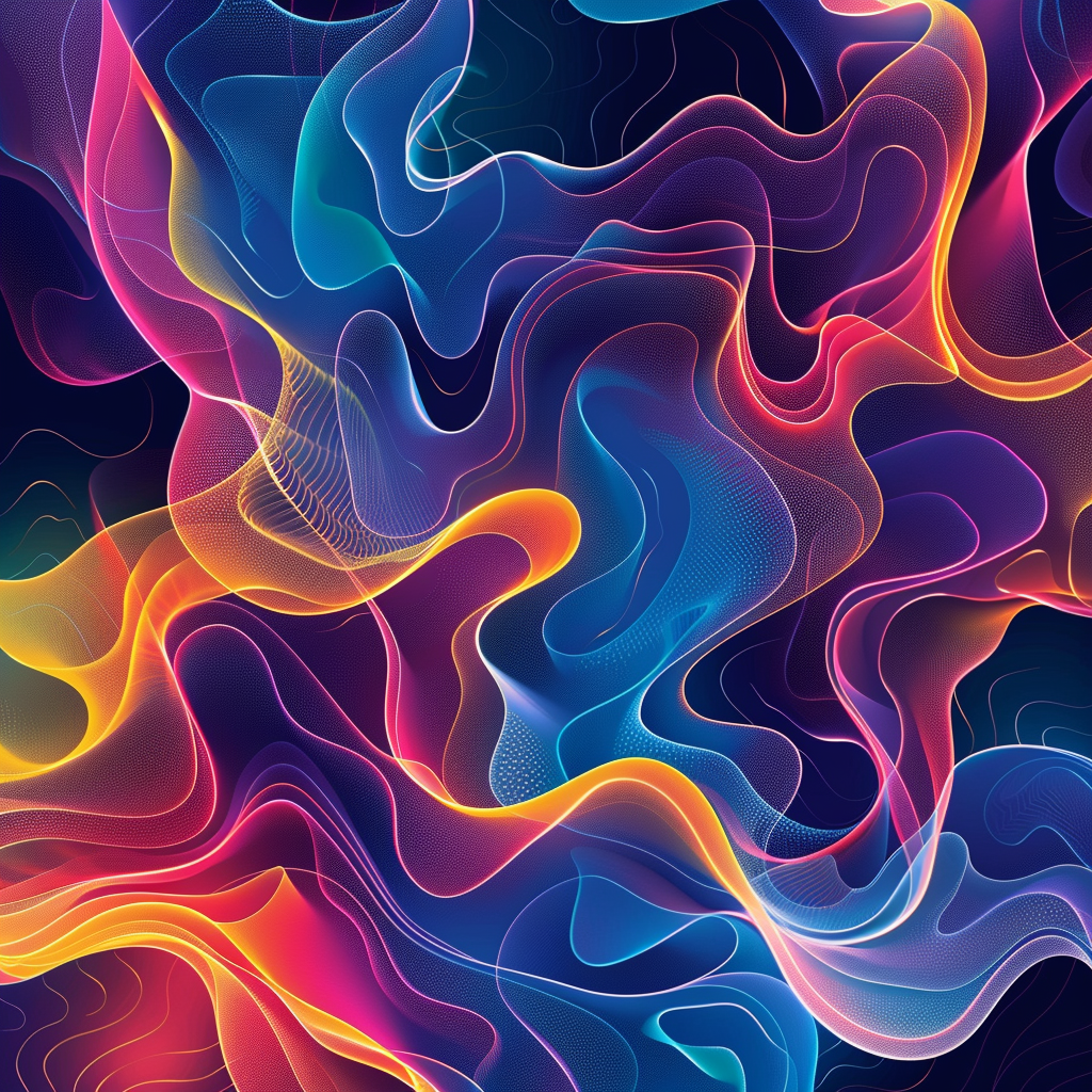 Abstract Emotions Map Bright Colors