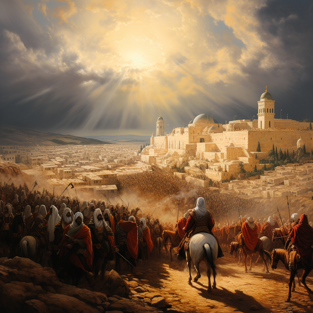 Historical depiction of the epic of Palestine