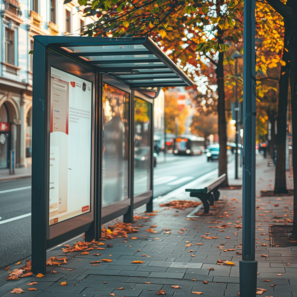 European Street Bus Stop Ad