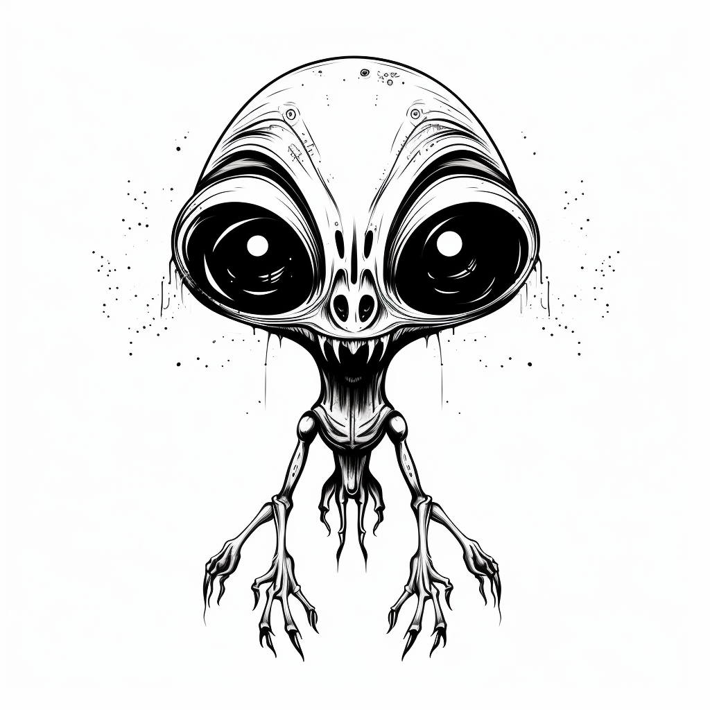 Extreme Surreal Dark Alien Creature