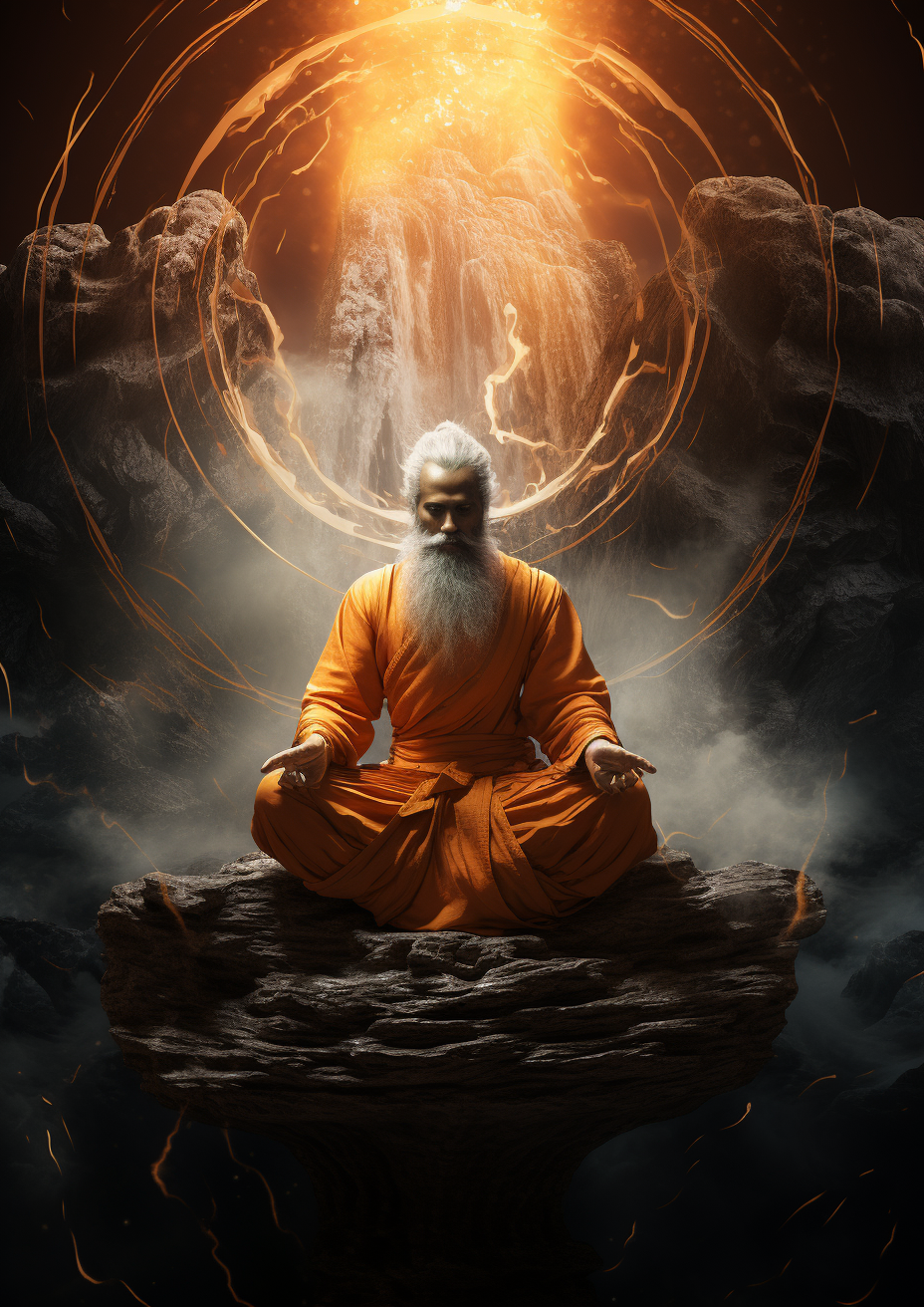 Fantasy Artistic Symbolism with Hinduism, Socrates, RPG