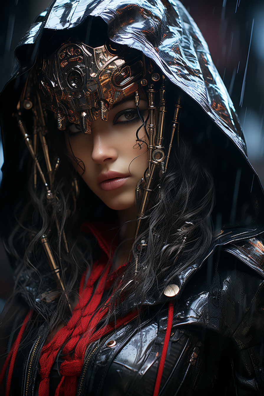 Epic Cyberpunk Fantasy Character Art