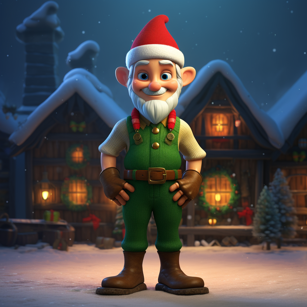 Farmer Al as Elf in Farmer Outfit