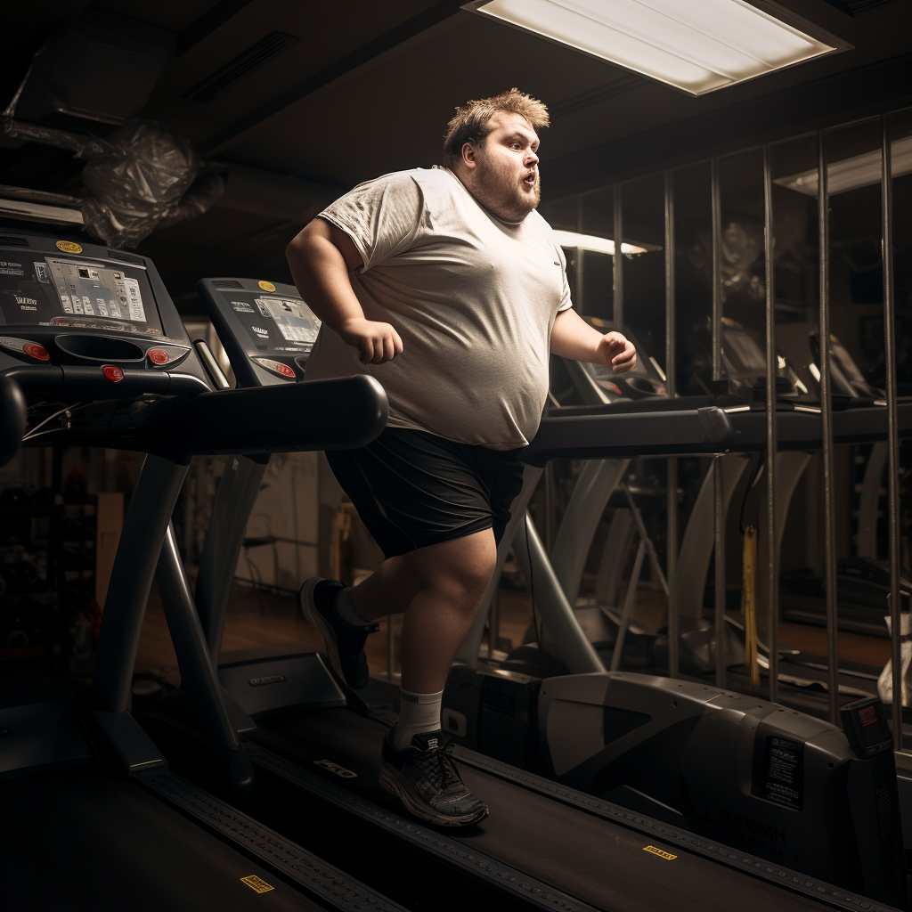 Fat Luka Donkic on Treadmill