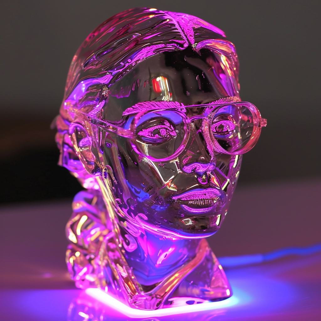 Female Glass Sorayama Sculpture