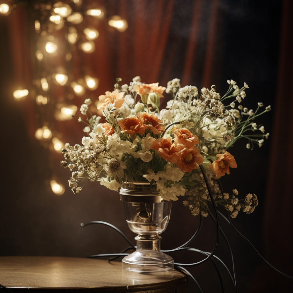 Flower-like Film Shoot Lights in Vase