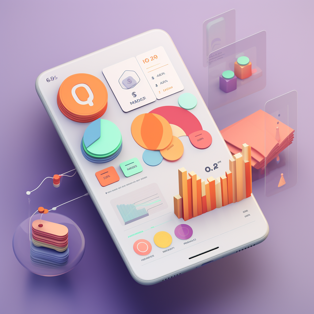 Illustration of financial management apps