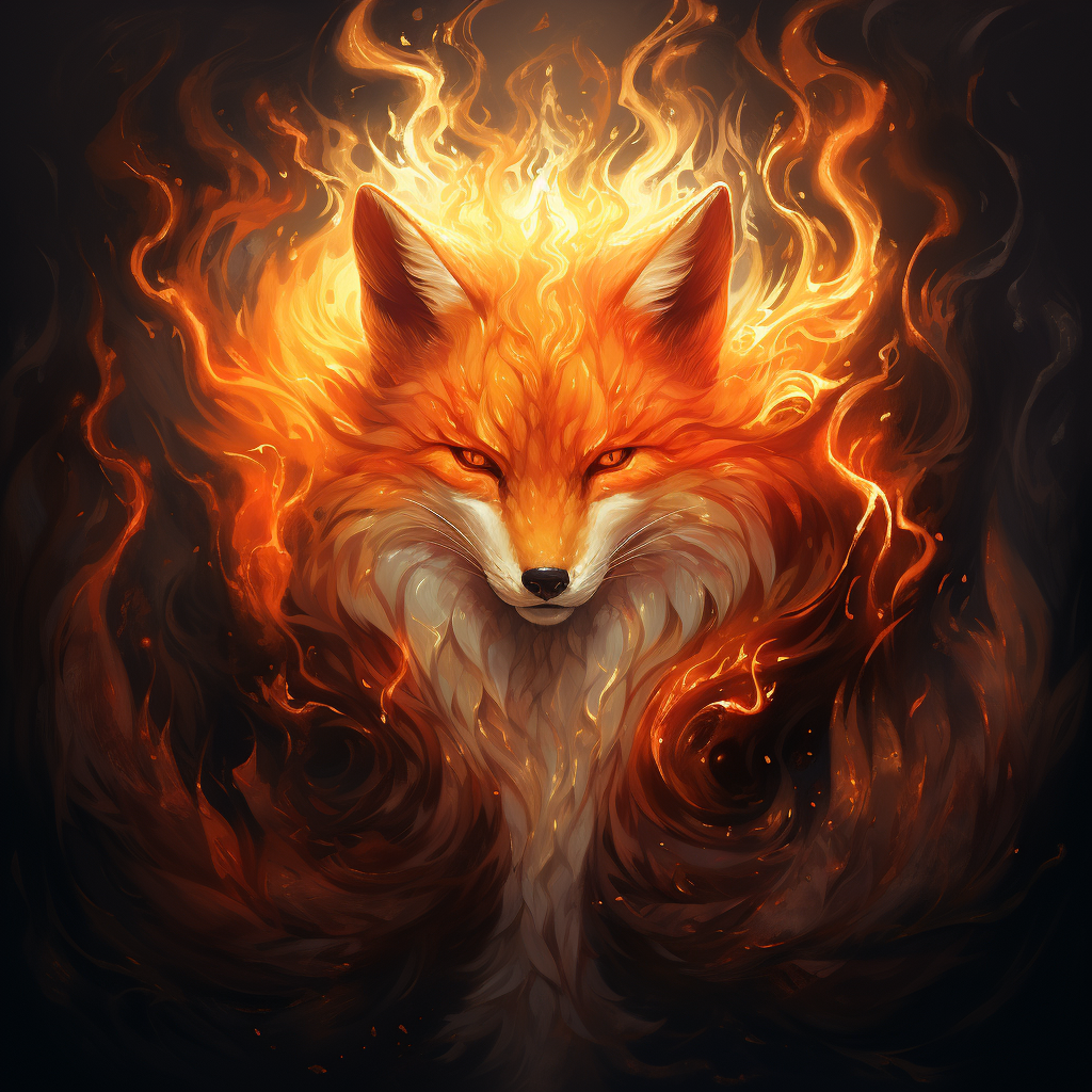 Fire Fox in Nature